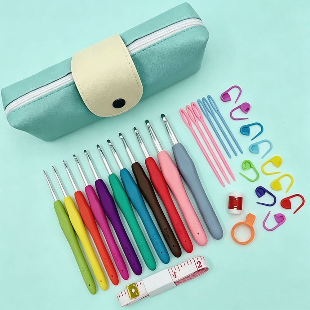 37pcs Crochet Hooks Kits with  - Tool Bag recension och pris